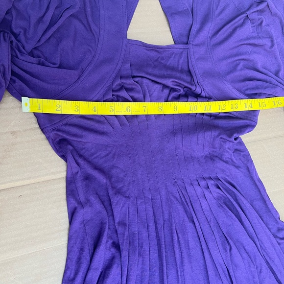 ⭐️ Bogo⭐️🦋 New Bcbg Max Sz XS purple bubble arm  A line dress - Picture 6 of 14